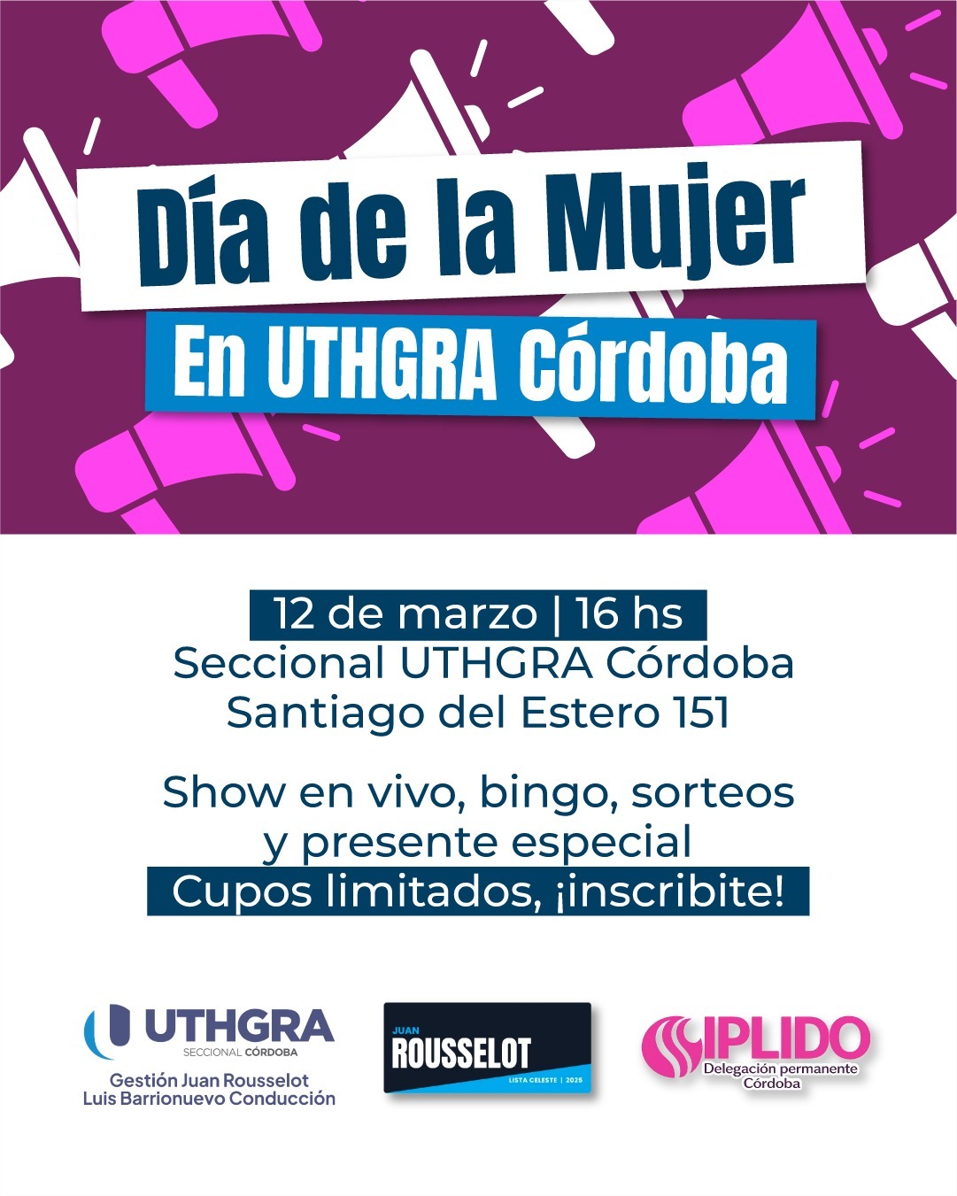 Día de la Mujer en UTHGRA Córdoba